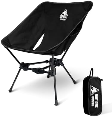 ONETIGRIS Tigerblade Camping Chair, Lightweight Folding Backpacking Hiking Chair, Compact Portable 330 lbs Capacity
