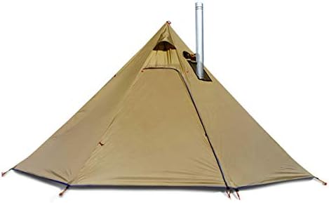 4 Persons 5lb Lightweight Tipi Hot Tents with Stove Jack, 7'3" Standing Room, Teepee Tent for Hunting Family Team Backpacking Camping Hiking