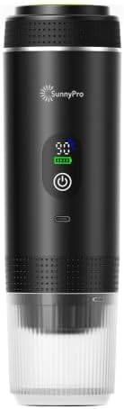 Portable Espresso Machine, Self-Heating Travel Coffee Maker with USB-C, 20 Bar Portable Coffee Maker for Ground Coffee & NS Capsules, for Camping, RV, Hiking, Office