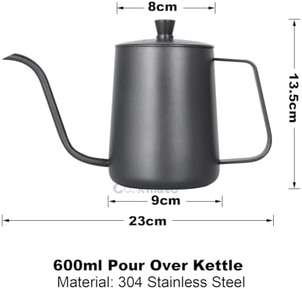 SOTECH Pour Over Coffee Maker Set with Dripper Stand Coffee Filters Paper Coffee Grinder Gift for Coffee Lovers