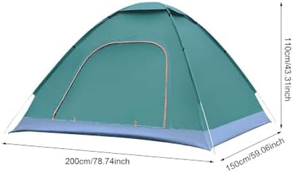 Pop Up Tent for 2, Waterproof Lightweight Camping with Carry Bag