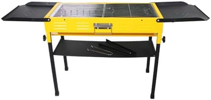 Portable Stainless Steel Grill, Home Charcoal Grill and Outdoor Folding Grill, perfect for traveling, outdoor cooking and grilling, camping, picnics.
