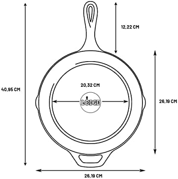 Lodge Pre-Seasoned Cast Iron Skillet, PFAS-Free, 10.25 Inches