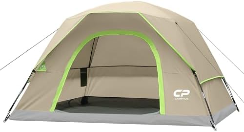 CAMPROS CP Tents for Camping 2/4/6 Person, Waterproof Windproof Dome Tent