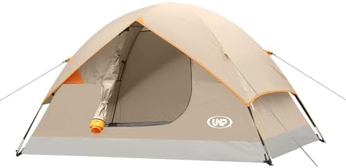 unp 6 Person 4 Season Dome Tent, Easy to Set Up for Camping & Hiking, Lightweight & Portable, Green