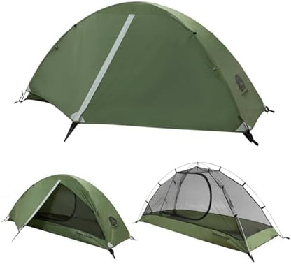 1/2/3/4 Person Lightweight Backpacking Tent, Waterproof Camping Hiking Tent