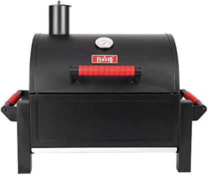 Feasto Portable Tabletop Charcoal Grill, 354 sq.in Cooking Area
