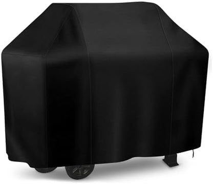 iCOVER Grill Cover, 55 inch BBQ Grill Cover for Outdoor Grill, Anti-UV & Fade Resistant Gas Grill Cover, Waterproof Barbecue Grill Covers for Weber, Char-Broil, Nexgrill and More, Black