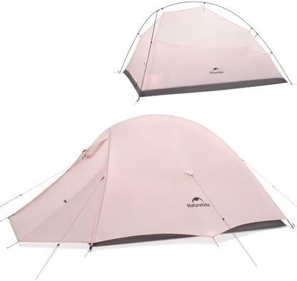 Naturehike Cloud-Up 2 Person Tent Lightweight Backpacking Tent with Footprint - Free Standing Ultralight Camping Hiking Backpack Tents Two Person Tent