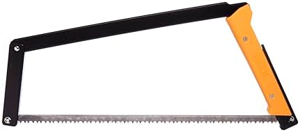 AGAWA - BOREAL24-24 Inch Folding Saw with All-Purpose Saw Blade - Camping Gear For Hiking, Fishing, Hunting, Bushcraft & Survival Kit (Black Frame/Yellow Handle)