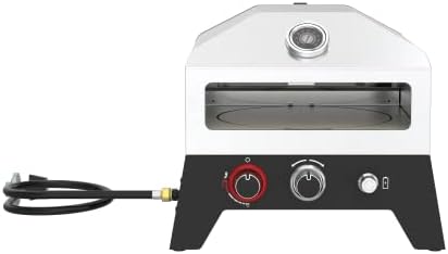 Nexgrill 12" Propane Gas Pizza Oven Stove with Rear Access Smoker Box