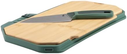 Gerber Gear ComplEAT Cutting Board Set - Cutting Board Kit with Polypropylene & Bamboo Cutting Boards - Features Paring Knife & Chef's Knife for camping picnics and outdoors