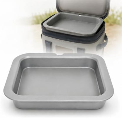 Upper Tray Insert Compatible with YETI Hopper Flip 12 Soft Cooler Organizer, Raised Upper Storage Shelf with Finger Opening for Snacks and Small Items, Camping Travel