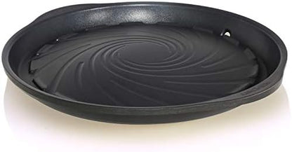 TECHEF - Korean BBQ Nonstick Grill Pan, KBBQ Grill Pan, PFOA-Free, Dishwasher Oven Safe, Made in Korea (Black)