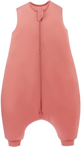 PurComfy Bamboo Viscose Toddler Sleep Sack with Feet, 12-18-24-2t-4t-5t