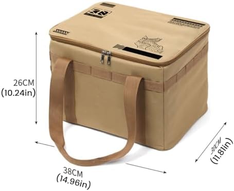 30/42L Camping Storage Bag Insulated Gear Organizer Foldable Storage Box