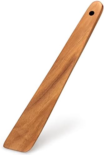 Teak Wooden Spatula for Cooking Spoon Non Toxic Kitchen Utensil Spurtle