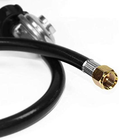3 Feet Propane Regulator Hose with Tank Gauge for LP Gas Grill and Fire Pit