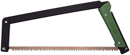 AGAWA - BOREAL21-21 Inch Folding Saw with All-Purpose Saw Blade - Camping Gear For Hiking, Fishing, Hunting, Bushcraft & Survival Kit (Black Frame/Green Handle)