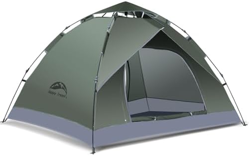 Happy Travel 2/4 Person Camping Tent, Instant Easy Pop Up Tents for Camping