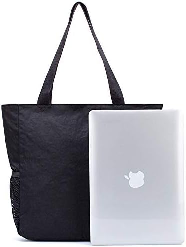 ETidy Large Capacity Foldable Tote Bag With Zipper Water-resistant SandproofWomen Beach Bag Handbag GymBag Travel ShoppingBag