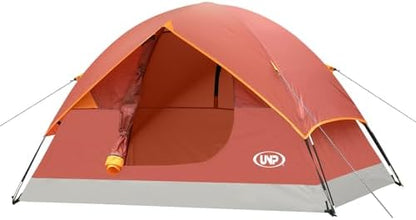 unp 6 Person 4 Season Dome Tent, Easy to Set Up for Camping & Hiking, Lightweight & Portable, Green