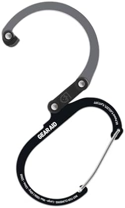 GEAR AID HEROCLIP (Large) Carabiner Gear Clip and Hook for Hanging Heavy Duty Items, Camping Backpacks, Suitcases, Kayaks, Bicycles and More