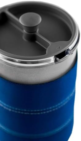 GSI Outdoors, 30 Fl Oz JavaPress, French Press Coffee Maker for Camping and Travel, Blue