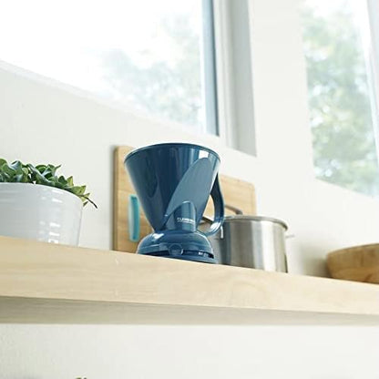 Clever Coffee Dripper | Large 18 oz | Peacock Blue | BPA-Free | 100 Filters
