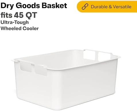 RTIC Ultra-Tough Cooler Dry Goods Basket Tray Insert Accessories Perfect for Organization