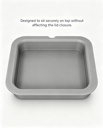 Upper Tray Insert Compatible with YETI Hopper Flip 12 Soft Cooler Organizer, Raised Upper Storage Shelf with Finger Opening for Snacks and Small Items, Camping Travel