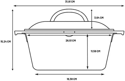Lodge Cast Iron Dutch Oven with Loop Handle, Oven-Safe, 5 Quart