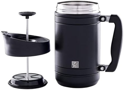 BruTrek by Planetary Design | BaseCamp French Press | 32 fl.oz - Obsidian