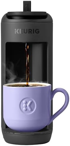 Keurig K-Mini Mate Single Serve K-Cup Pod Coffee Maker, Brews Up to 12 oz Cup, Compact Portable Coffee Machine for Small Spaces, Great for Dorms & Offices, Black