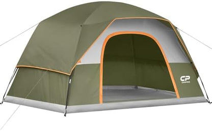 CAMPROS CP Tents for Camping 2/4/6 Person, Waterproof Windproof Dome Tent
