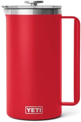 YETI Rambler 64 oz. French Press Coffee Maker, Rescue Red