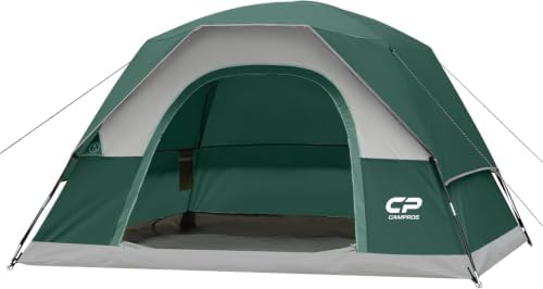 CAMPROS CP Tents for Camping 2/4/6 Person, Waterproof Windproof Dome Tent
