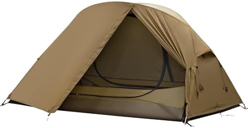 MC TOMOUNT Backpacking Tent Ultralight Nylon 1-2 Person Camping Tent