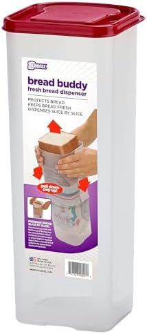 Buddeez Bread Buddy Bread Box, Keeps 1 Sandwich Size Loaf Fresh