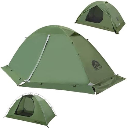 1/2 Person 4 Season Backpacking Tent, Lightweight Waterproof Winter Tent