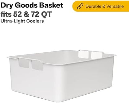 RTIC Ultra-Light Cooler Dry Goods Basket Tray Insert Accessories Perfect for Organization