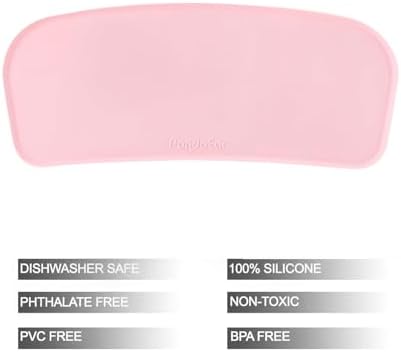 PandaEar Portable Baby Seat Travel| Compact Fold with Straps for Indoor/Outdoor Use| Great for Camping, Beach, Lawn |Toddlers, Kids, Boys, Girls (with Placemat, Pink)