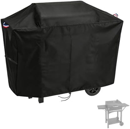 44 Inch Grill Cover for Charcoal Grills with Two Side Tables