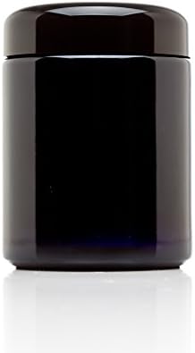 Infinity Jars 250 ml (8.3 fl oz) Tall Black Ultraviolet Refillable Empty Glass Screw Top Jar