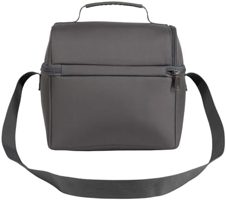 Carhartt Camping Cooler, Worksite Lunchbox, Soft Shell Lunch Bag for Construction Sites, Work and Everyday Use, Gray