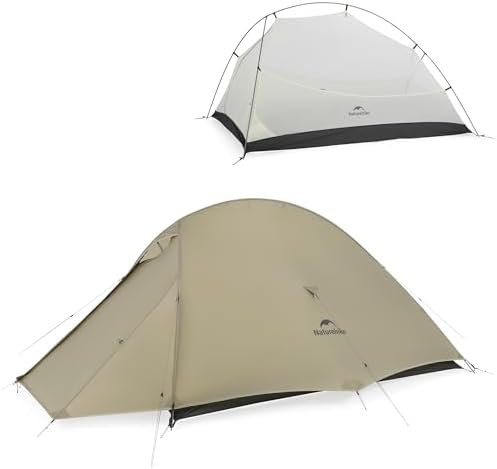 Naturehike Cloud-Up 2 Person Tent Lightweight Backpacking Tent with Footprint - Free Standing Ultralight Camping Hiking Backpack Tents Two Person Tent