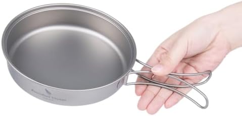 iBasingo Titanium Camping Cookware Ultralight Backpacking Pot Pan Set