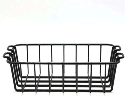 Steel Mesh Storage Basket 35/45/50 QT Cooler, Rustproof Food Organizer Bin Camping Fishing RV, Keeps Items and Separated