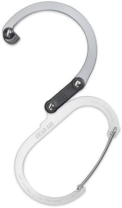 GEAR AID HEROCLIP (Large) Carabiner Gear Clip and Hook for Hanging Heavy Duty Items, Camping Backpacks, Suitcases, Kayaks, Bicycles and More
