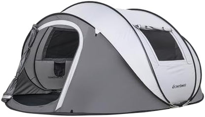 EchoSmile Instant Pop Up Camping Tent, 2/4/6 Person Easy Setup Tent